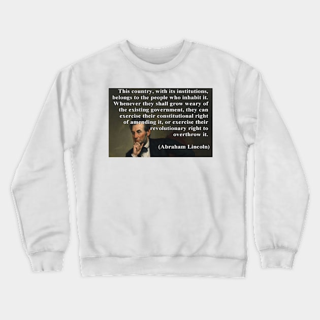 Lincoln knew Crewneck Sweatshirt by ProfessorJayTee